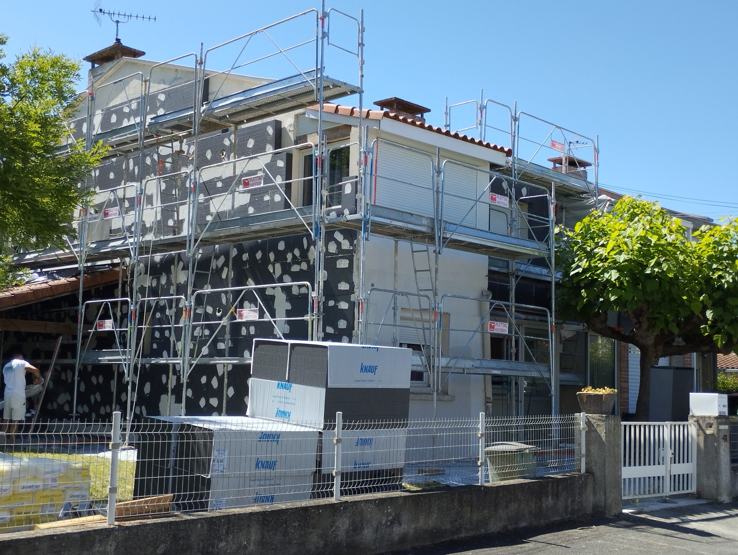 Chantier Isolation thermique par l'extérieur